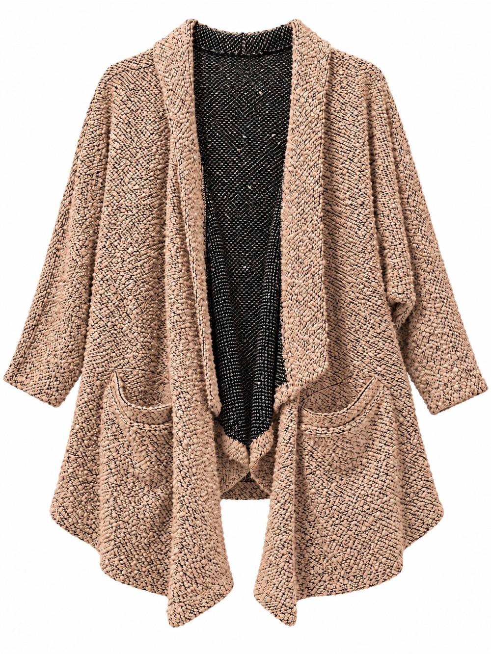 NWOT LF Hooded Cardigan Open Front Shawl Collar w/Pockets Size Small